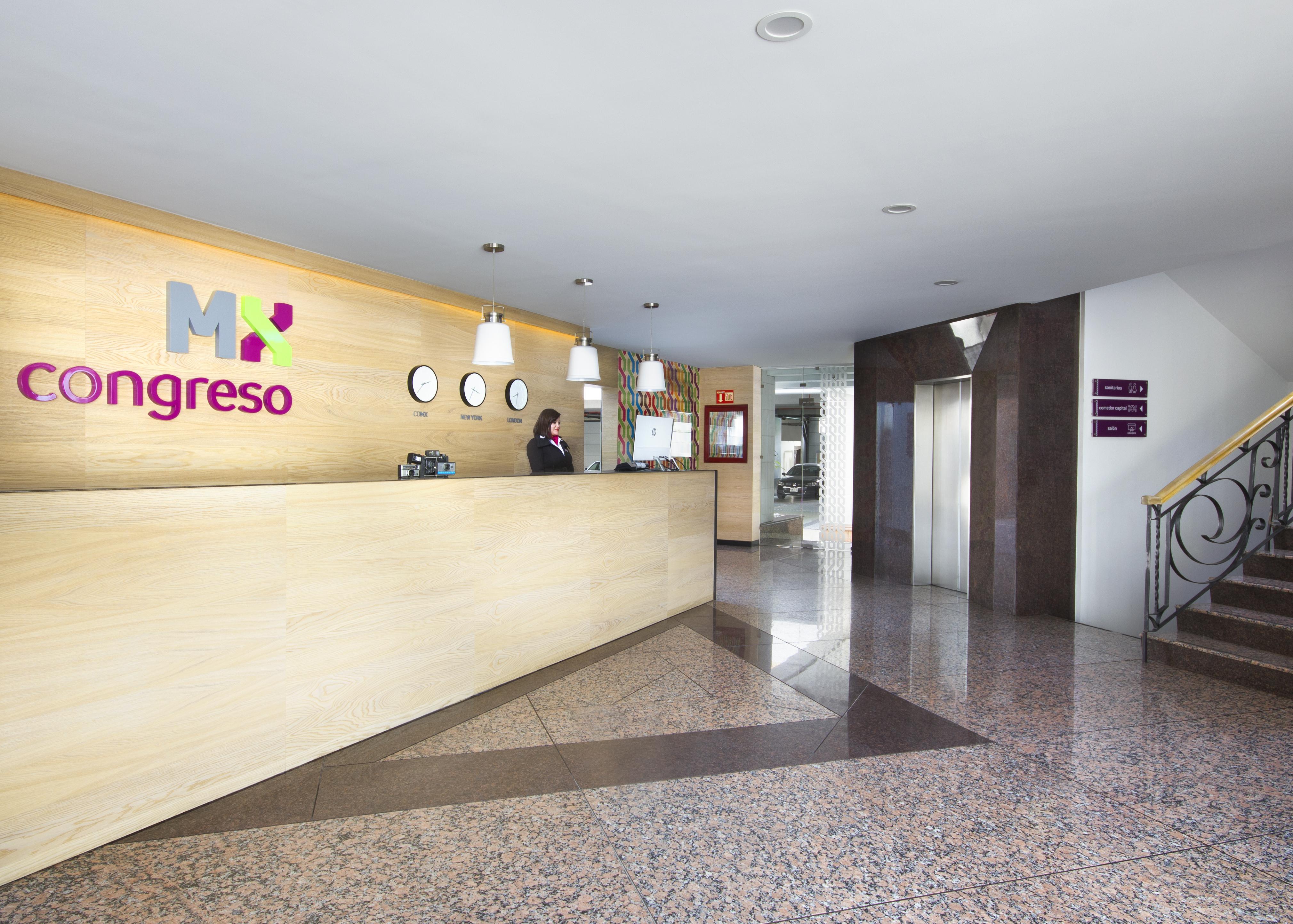 Hotel Mx Congreso Kota Meksiko Bagian luar foto